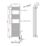 Flomasta 1800mm x 500mm 1706BTU Chrome Flat Electric Towel Radiator