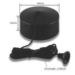 Varilight  6A 2-Way Pull Cord Switch Matt Black