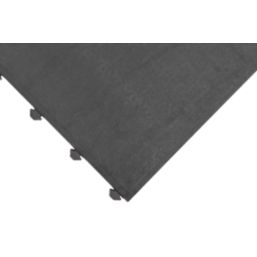 COBA Fatigue-Lock Interlocking Floor Tile Black 24mm