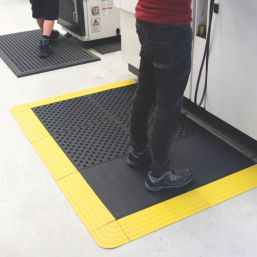 COBA Fatigue-Lock Interlocking Floor Tile Black 24mm