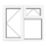 Crystal  Left-Hand & Top Opening Clear Triple-Glazed Casement White uPVC Window 1190mm x 1040mm
