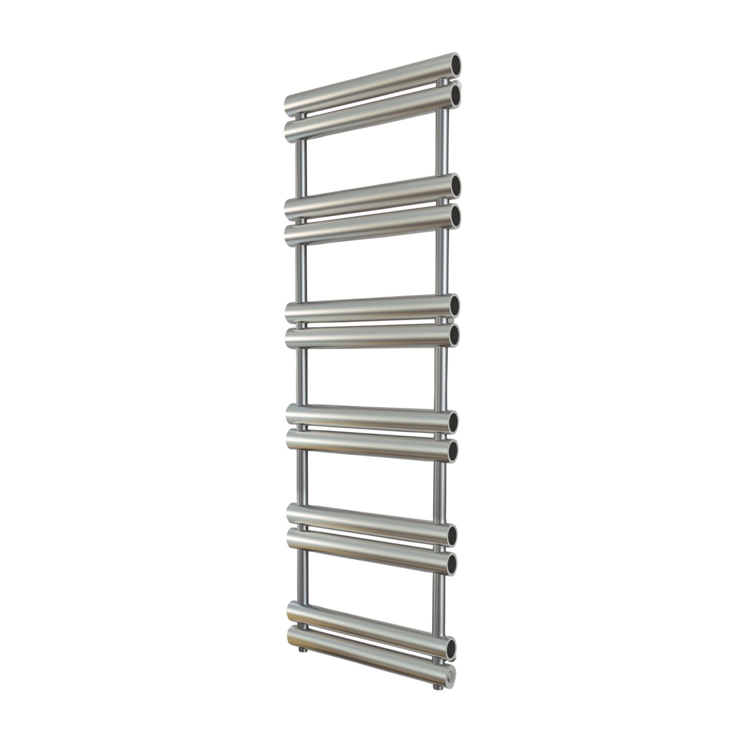 Time 1560mm x 500mm 2992BTU Silver Flat Designer Towel Radiator (845KL)