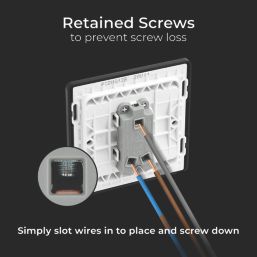 British General Evolve 20 A  16AX 1-Gang 2-Way Light Switch  Grey with Black Inserts