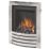 Be Modern Design Chrome Slide Control Inset Gas Manual Fire 510mm x 123mm x 605mm