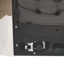 Be Modern Design Chrome Slide Control Inset Gas Manual Fire 510mm x 123mm x 605mm