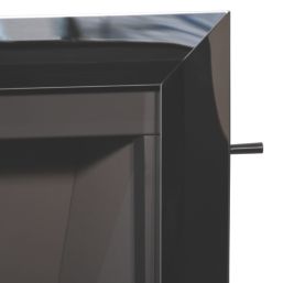 Be Modern Design Chrome Slide Control Inset Gas Manual Fire 510mm x 123mm x 605mm