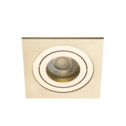 Inlight Pasto Adjustable Square Downlights Brass 6 Pack