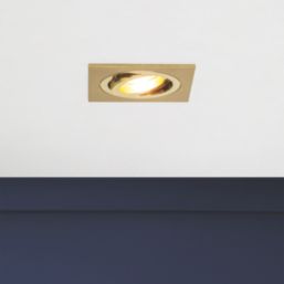 Inlight Pasto Adjustable Square Downlights Brass 6 Pack