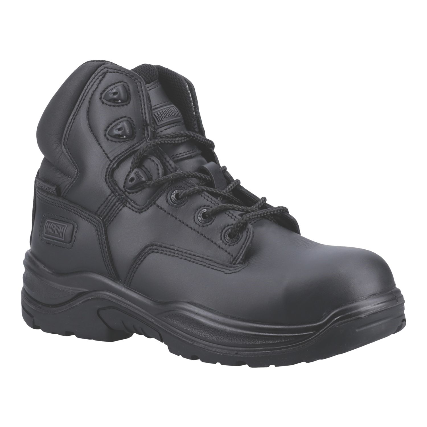 Magnum Responder Side-Zip CT CP WP Uniform Size 8 Black Waterproof Safety Boots (845XP)