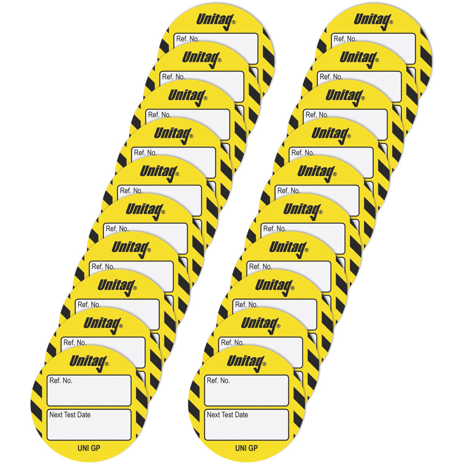 Scafftag Unitag Inserts (Yellow) 20 Pack (845YU)