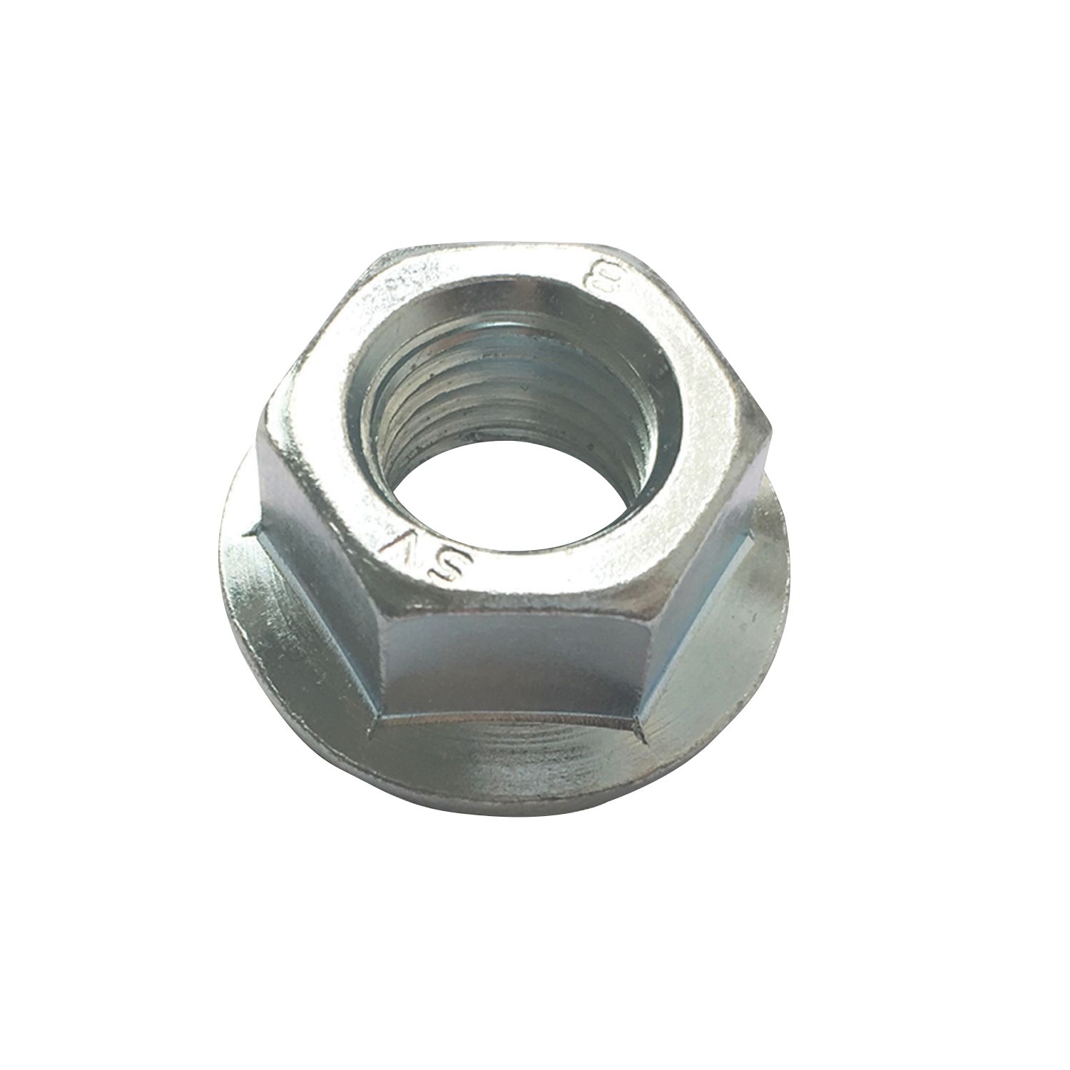 Easyfix BZP Carbon Steel Flange Head Nuts M6 100 Pack (8461P)