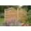 Forest Prague  Lattice Curved Top Fence Panels Natural Timber 6' x 6' Pack of 10