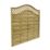 Forest Prague  Lattice Curved Top Fence Panels Natural Timber 6' x 6' Pack of 10