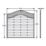 Forest Prague  Lattice Curved Top Fence Panels Natural Timber 6' x 6' Pack of 10