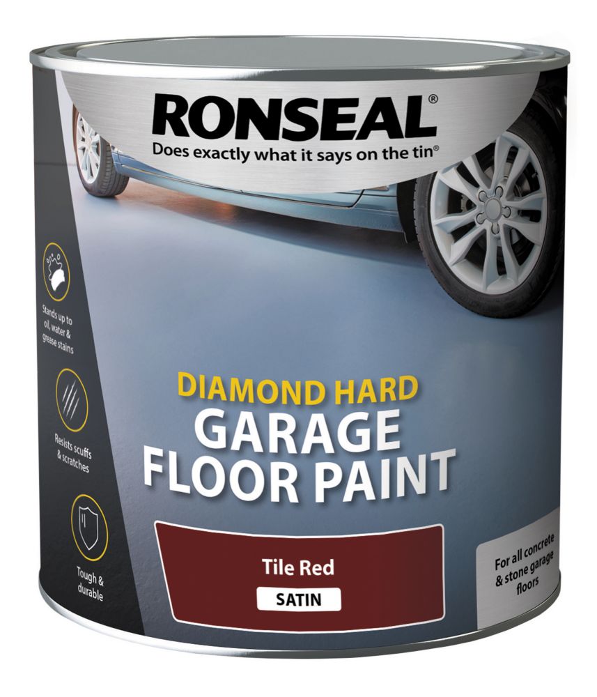 Epoxy Floor Paint by Floorsaver | Tile Red, 2.5 Litres