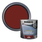 Ronseal 2.5Ltr Tile Red Satin Heavy Duty Garage Floor Paint