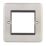Hager Sollysta WRP2EUBSB 2-Module Modular Faceplate Brushed Steel