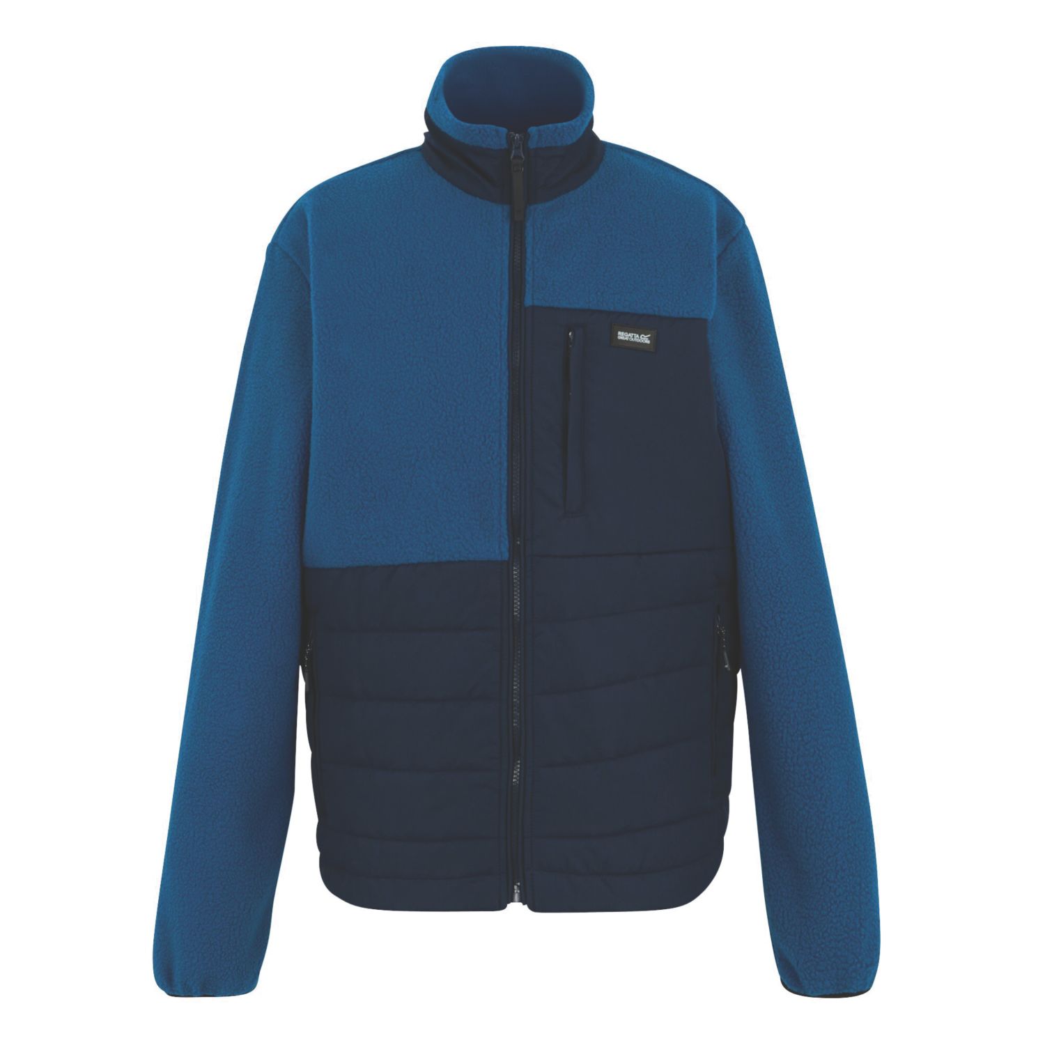 Regatta Frankie Borg Hybrid Fleece Navy / Snorkel Blue 2X Large 55" Chest (846AR)
