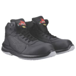 U-Power Scuro Size 11  Black Water-Resistant  Safety Boots