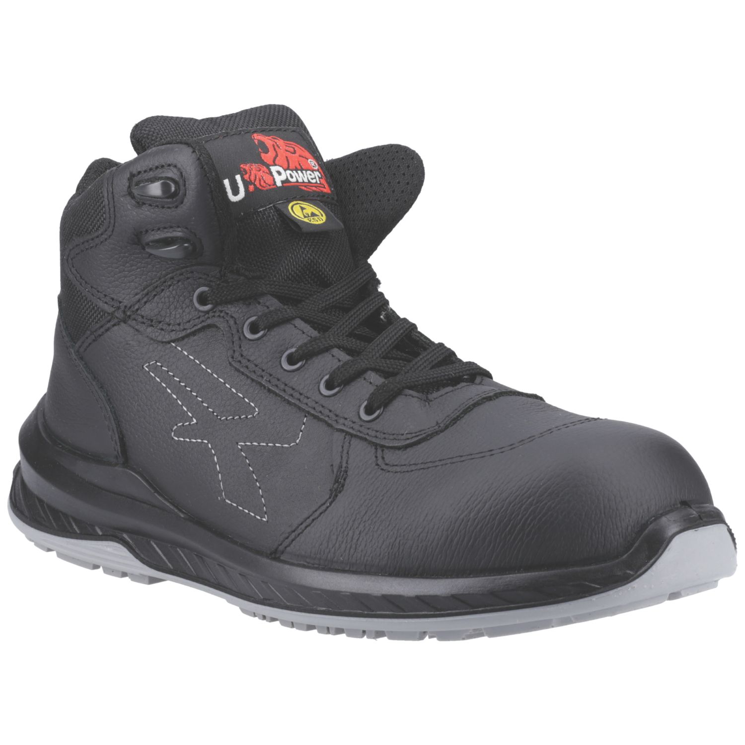 U-Power Scuro Size 11 Black Water-Resistant Safety Boots (846AY)