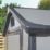Rowlinson Airevale 4' 6" x 6' 6" (Nominal) Apex Plastic Storage Shed Light Grey
