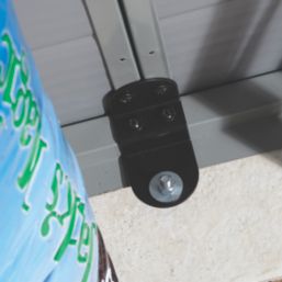 Rowlinson Airevale 4' 6" x 6' 6" (Nominal) Apex Plastic Storage Shed Light Grey