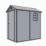 Rowlinson Airevale 4' 6" x 6' 6" (Nominal) Apex Plastic Storage Shed Light Grey