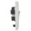 Knightsbridge Curved Edge 20A 1-Gang DP Control Switch & Flex Outlet White with Neon