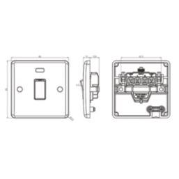 Knightsbridge Curved Edge 20A 1-Gang DP Control Switch & Flex Outlet White with Neon