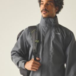 Regatta Matt II Waterproof Jacket Dark Storm Large Size 48" Chest