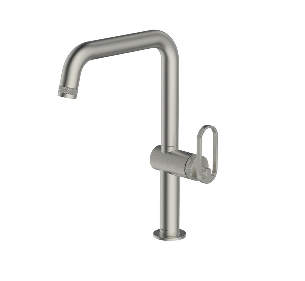 Clearwater Juno Monobloc Tap Brushed Nickel PVD Screwfix