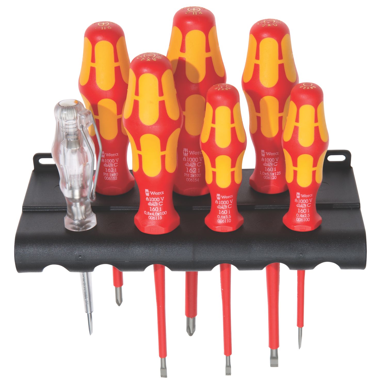 Wera Kraftform Plus Mixed VDE Lasertip Screwdriver Set 7 Pieces (846FP)