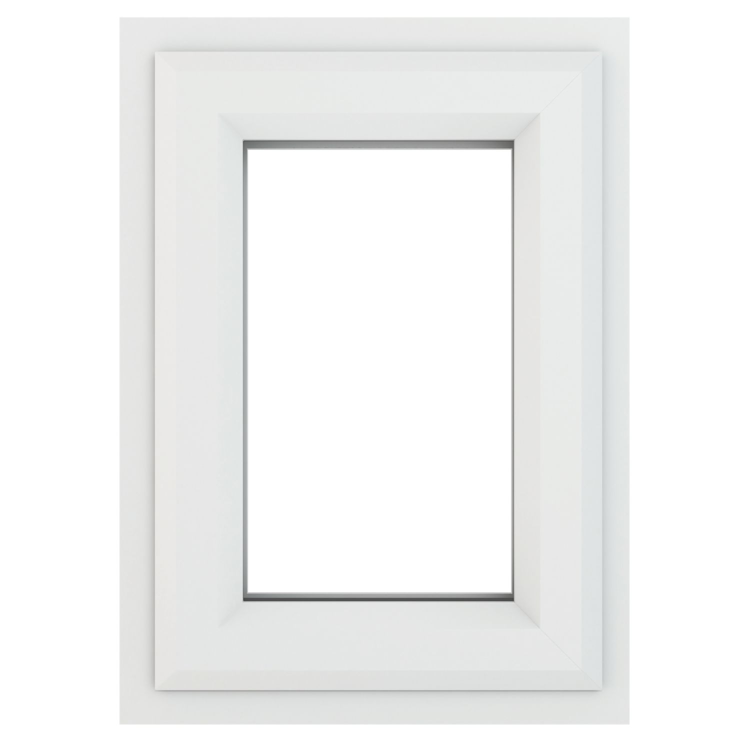 Crystal Top Opening Clear Triple-Glazed Casement White uPVC Window 440mm x 610mm (846JM)