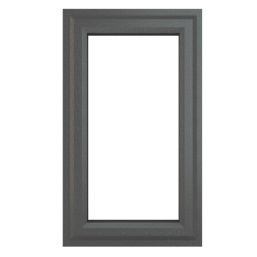 Crystal  Left-Hand Opening Clear Double-Glazed Casement Anthracite Grey uPVC Window 610mm x 1115mm