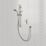 Aqualisa Visage Gravity-Pumped Rear-Fed Single Outlet Chrome Thermostatic Digital Shower
