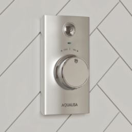 Aqualisa Visage Gravity-Pumped Rear-Fed Single Outlet Chrome Thermostatic Digital Shower
