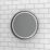 Sensio Dawn Round Illuminated Bathroom Mirror Black With 1050lm LED Light 600mm x 600mm