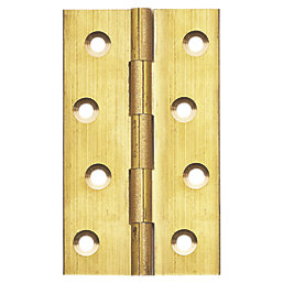 Self-Colour  Solid Drawn Butt Hinges 100mm x 60mm 2 Pack