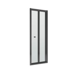 ETAL  Framed Rectangular Bi-Fold Shower Door Matt Black 690mm x 1900mm