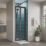 ETAL  Framed Rectangular Bi-Fold Shower Door Matt Black 690mm x 1900mm