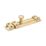 Smith & Locke Flat Door Bolt Polished Brass 80mm