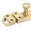 Smith & Locke Flat Door Bolt Polished Brass 80mm