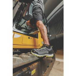 CAT Charge Size 5  Black/Lime Green  Water-Resistant  Safety Trainers