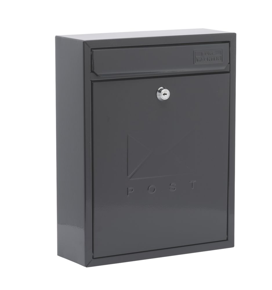 Burg-Wachter Compact Post Box Anthracite Powder-Coated | Post Boxes ...