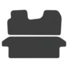 Car Mat Co. Vauxhall Vivaro Crew Cab 2001 - 2014 Rubber Car Mats 2 Piece Set