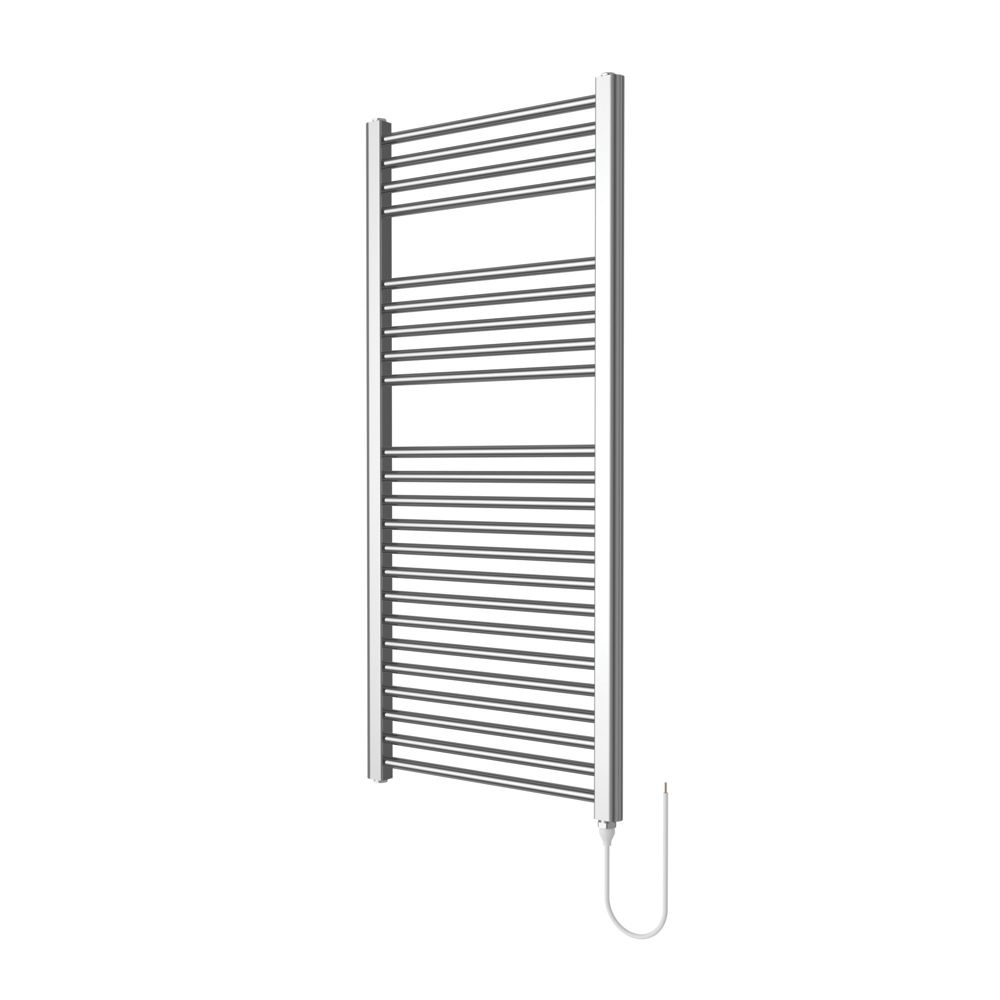 Flomasta Flat Electric Towel Radiator 1100 x 500mm Chrome 853BTU ...