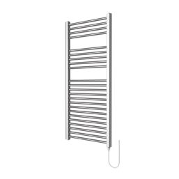 Flomasta 1100mm x 500mm 853BTU Chrome Flat Electric Towel Radiator