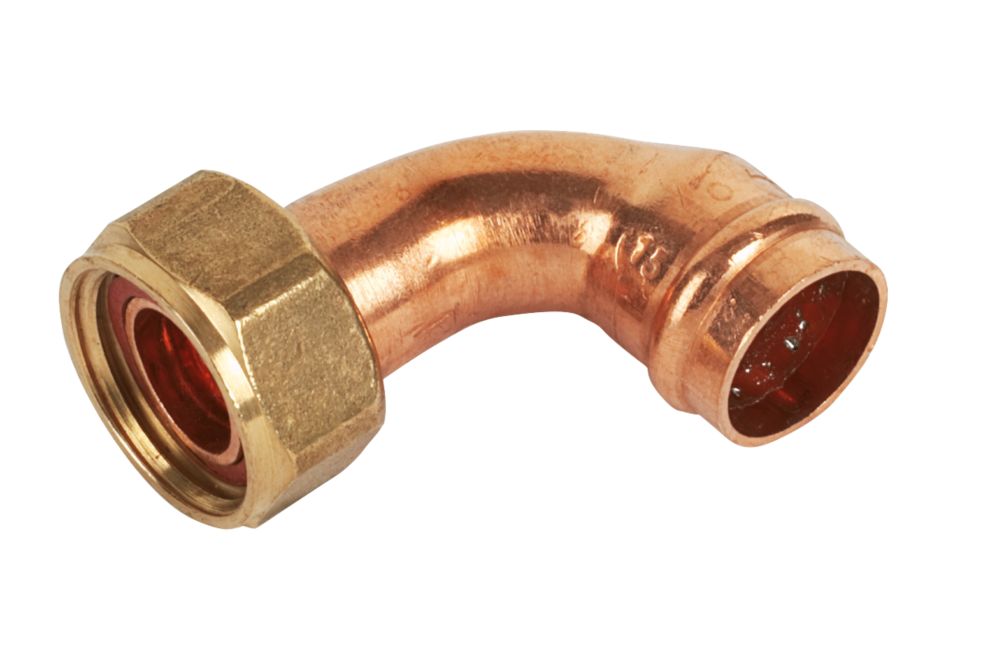 Yorkshire Copper Solder Ring Angled Tap Connector 15mm x ½ ...