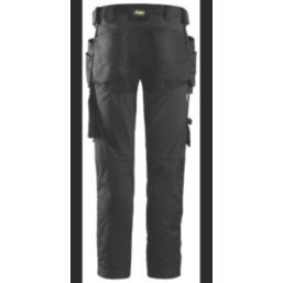 Snickers 6241 Work Trousers Black 39" W 35" L