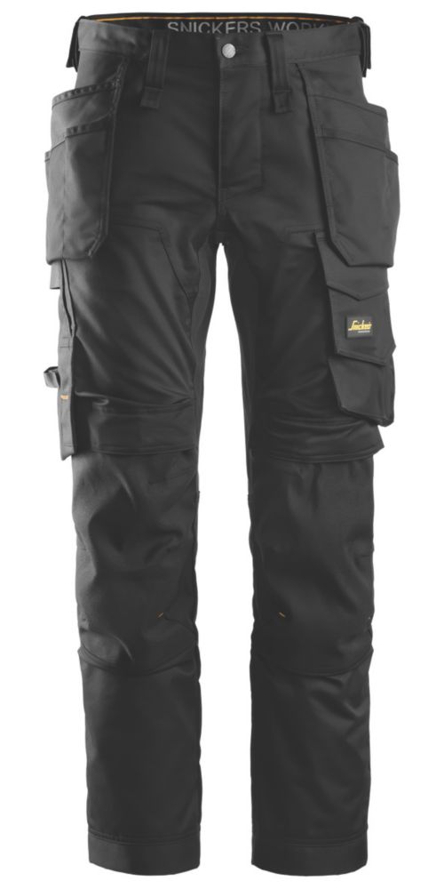 Snickers 6241 Work Trousers Black 39" W 35" L